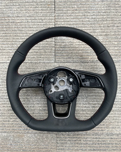 Volant en cuir perforé en fibre de carbone de haute qualité et de fabrication soignée pour Audi S3 8V S4 S5 B9 RS3 RS4 <span class=keywords><strong>RS5</strong></span> - Product Image 3