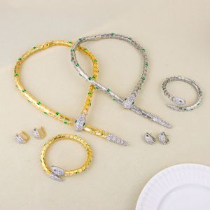 Collier Serpent Luxueux Haut de Gamme ZX Europe Amérique, Chaîne de Cou Dorée Exagérée pour Femme, Personnalisation d'Usine - Product Image 1