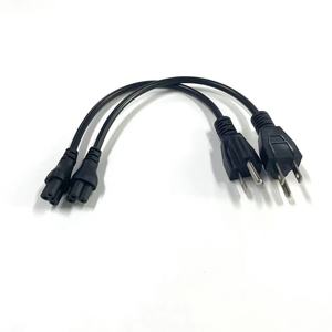 Cordon d'alimentation pour <span class=keywords><strong>ordinateur</strong></span> portable 10A 250V US AC, prise US Nema5-15p vers prise IEC C5 Mickey Mouse, adaptateur d'alimentation, rallonge pour <span class=keywords><strong>ordinateur</strong></span> - Product Image 3