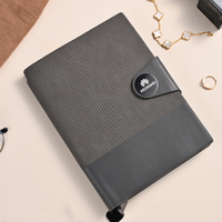 Bloc-notes à couture à boucle de haute qualité en cuir souple Enterprise Business Notebook A5 Simple Notepad Logo imprimable.