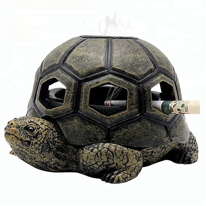 Kreativer, lustiger, süßer Schildkröten-Aschenbecher aus Kunstharz für drinnen, draußen, Zuhause, Büro und Auto| Alibaba.com