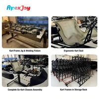 ApexJoy SUPER 4 Sport - Karting 225cc en acier au carbone moyen, soudé au laser MIG, moteur 8HP, pack circuit