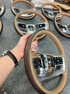 Volant personnalisé <span class=keywords><strong>marron</strong></span> + noir de haute qualité pour <span class=keywords><strong>Range</strong></span> <span class=keywords><strong>Rover</strong></span> Vogue 2023 + accessoires intérieurs de volant - Product Image 4