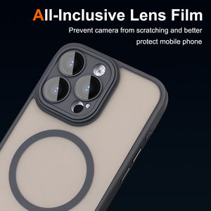 Funda Magnética Translúcida de Acrílico Esmerilado para Móvil con Protección Completa de Cámara y a Prueba de Golpes para iPhone 15 14 13 <span class=keywords><strong>Pro</strong></span> <span class=keywords><strong>Max</strong></span> - Product Image 2