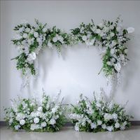 Arche de fleurs artificielles en soie pour mariage, remise de diplôme, Halloween, anniversaire, cérémonie, événement, décoration de scène