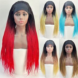 Promotion : Nouvelles Perruques en Soie Glacée, Tresses à Trois Brins, Perruques <span class=keywords><strong>Dreadlocks</strong></span> en Fibre Haute Température, Accessoires de Coiffure - Product Image 1