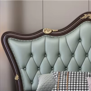 Chất Lượng Cao Sang Trọng Phong Cách Châu Âu Gỗ Tếch Giường Đơn Giản, Cổ Đ<span class=keywords><strong>i</strong></span>ển Bình Thường Giường Gỗ Thiết Kế Cho Phòng Ngủ Tô<span class=keywords><strong>i</strong></span> Nữ Hoàng Kích Thước Nền Tảng Giường - Product Image 6