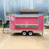 Remorque alimentaire entièrement personnalisable et entièrement équipée, camion de restauration rapide avec certifications CE et DOT