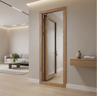 Porte en bois de qualité supérieure Penjoy, porte à charnières en bois recouvert d'aluminium, isolation thermique, imperméable, fibre de verre, appartement, salon