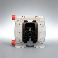 Pompe à double diaphragme pneumatique résistante à l'usure en PVDF de qualité certifiée ISO 1/4'' pour le transfert d'huile PD01P-HKS-KTT-A