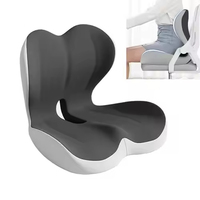 Coussin de siège en mousse à mémoire de forme en forme de L, soutien lombaire orthopédique pour chaise de bureau, voiture, soulagement des douleurs dorsales