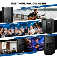 Système de sonorisation actif Leon Audio 12 pouces avec DSP intégré et Bluetooth pour événements en plein air