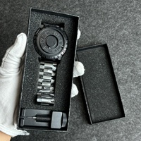 Montre-bracelet PINTIME pour homme, en acier inoxydable, avec bracelet en alliage, à quartz, à aiguilles magnétiques, style dessin animé, luxe antique