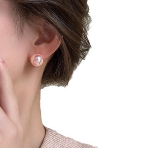 Boucles <span class=keywords><strong>d</strong></span>'oreilles clous en perles Mochi inspirées de la sirène rose, en cuivre léger, chic, <span class=keywords><strong>d</strong></span>élicates, pour l'été, élégance haut de gamme pour <span class=keywords><strong>femme</strong></span> - Product Image 5