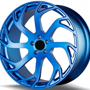 Cerchio in Lega di Alluminio Forgiato Monoblocco Personalizzato <span class=keywords><strong>SS18</strong></span> 19 20 Pollici Hyper Black Deep Dish 5x114.3 per Modifica Auto A4L Q5 Q7 - Product Image 1