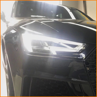 Pour Audi A4 A4L 2017 2018 2019 B9 8W Phares Full LED avec mise à niveau Xénon, DRL Matrix et clignotants séquentiels, boîtier noir
