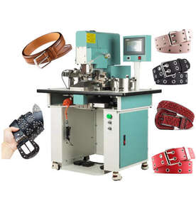 Machine automatique à riveter/à œillets double face - pour chaussures, ceintures et jeans (poinçonnage et fixation en une seule étape) - Product Image 1