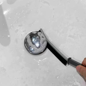 Brosse multifonctionnelle en nylon à long manche pour le nettoyage domestique des carreaux de cuisine, de salle de bain et des interstices de fenêtres - Product Image 4