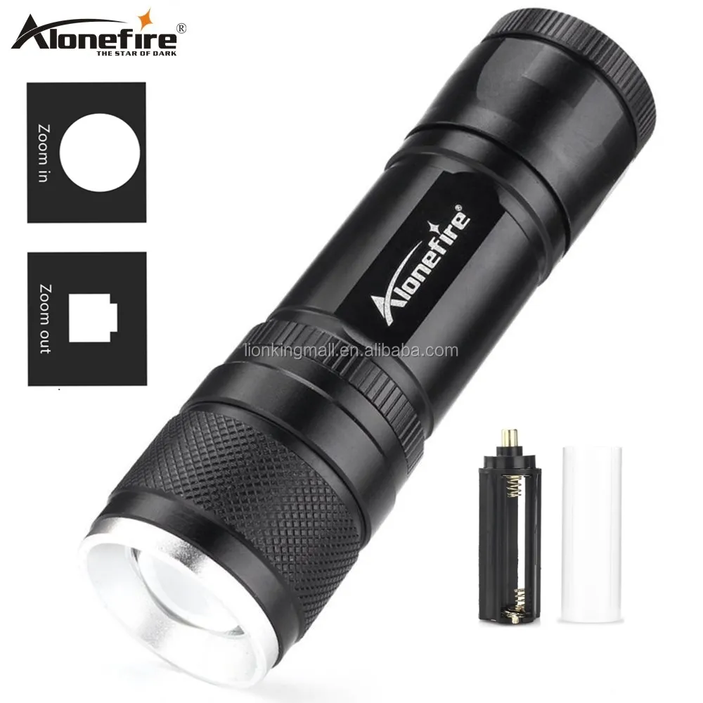Alonefire H220 10W T6 LED 5 modos LED zoom linterna al aire libre caza camping pesca foco ajustable linterna luz fuerte