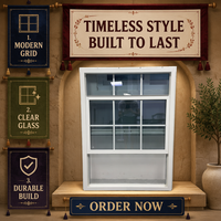 Ventana Moderna de Doble Vidrio Aislante, con Rotura de Puente Térmico, de Estilo Europeo, en PVC, de Doble Hoja Vertical Deslizante, Insonorizada y Duradera