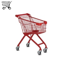 Chariot de courses miniature pour enfants avec panier en fil métallique de 20 litres, avec housse de protection pour chariot de courses pour bébé