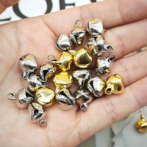 <b>Small</b> Bell Christmas <b>Ornament</b> Gold Silver Iron Metallic Indoor Decoration DIY Jewelry Accessory Cat Teaser - Product Image 3