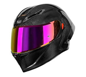 Wholesale New High Quality Genuine Carbon Fiber Full Face Motorcycle Helmet Dual Visor DOT Approved Safety Riding - Product Image 1