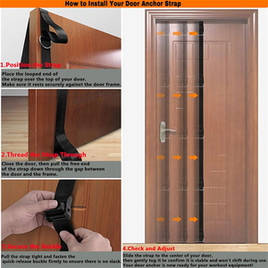 Juego de Bandas de Resistencia para Entrenamiento en 5 Colores con Sistema de Anclaje a la Puerta - Product Image 6