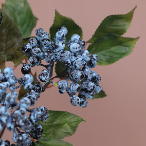 Branches artificielles de bleuets Ruilisi avec feuilles, fleurs en mousse et soie pour la décoration intérieure, accessoires de mariage, arrangement de bureau - Product Image 4
