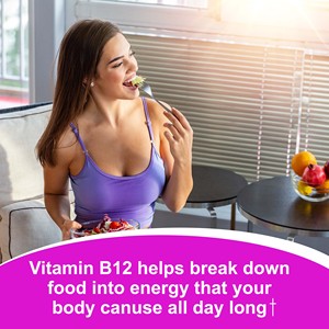 Cápsulas de Vitamina B12 Vegana de Alta Calidad, Metilcobalamina 1000mcg, con Folato y B6, Apoya el Metabolismo Energético y la Salud del Estado de Ánimo, 180 Cápsulas - Product Image 3