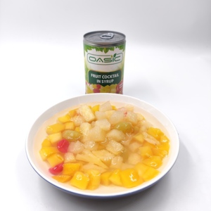 Cocktail de fruits en conserve 100% naturel de qualité supérieure 425g avec ananas, pêche et poire à prix compétitif - Product Image 6