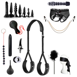 ชุดทาสเซ็กซ์ BDSM 20ชิ้นชุดสำหรับเกย์ BDSM สายรัดลูกปัดเสียบก้นเตียงแบบแกว่งผลิตภัณฑ์ทาสจีน - Product Image 2