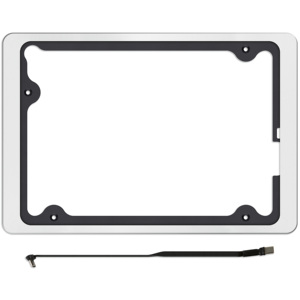 Support pour iPad 10,9 - 11 pouces, cadre en aluminium blanc avec kit de montage pour installation murale - Product Image 1