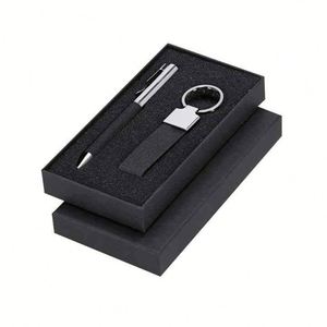 Wholesale Promotion Custom Logo Metal Keychain + Pen Business Two-Piece Gift Set for Corporate Annual Meetings - Product Image 2