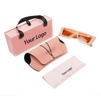 Ensemble d'emballage de luxe pour lunettes de soleil et lunettes de vue noires, boîte en papier avec logo personnalisé, cuir PU, microfibre, couleur personnalisée disponible, échantillon XUZE