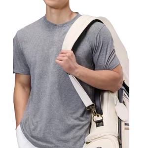 T-shirt de compression de sport pour homme personnalisé, 100% polyester, motif uni, style sportif, vêtements de sport à séchage rapide, manches courtes - Product Image 6