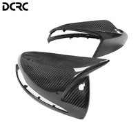 Coques de rétroviseurs en fibre de carbone véritable de haute qualité pour Mercedes Benz Classe C W205 C43 C63 Berline, type de remplacement