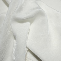Tissu en velours tissé biologique de luxe en soie de mûrier lourde Jura&Vichy S65111 pour robes, literie et vêtements de nuit pour femmes