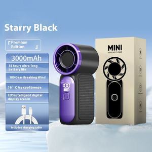 Ventilador Portátil Plegable de Alta Velocidad con Enfriamiento por Aire, 3000mAh, Mini Ventilador de Mano con Gancho, Motor sin Escobillas, Bajo Ruido, Función de Humidificación - Product Image 4