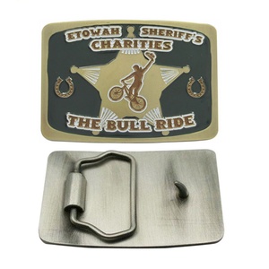 Fabricante de Medallas, Hebillas de Metal Personalizadas con Logotipo, Rectangulares, Ovaladas, Planas, Cuadradas, Redondas, Vintage, Sólidas, Hebillas de Cinturón Personalizadas Estilo Western - Product Image 4