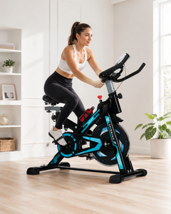 Bicicleta Estática Compacta para Espacios Pequeños, Resistencia Magnética, Silenciosa, Inteligente, <span class=keywords><strong>con</strong></span> <span class=keywords><strong>Bluetooth</strong></span>, Bicicleta de <span class=keywords><strong>Spinning</strong></span> para Uso Doméstico, Gran Capacidad de Carga - Product Image 3