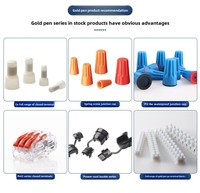 Éclairage extérieur P4W étanche 20A 2,0 mm Connecteur 16 broches en silicone à conception spirale, fileté en plastique-bronze-cuivre PC