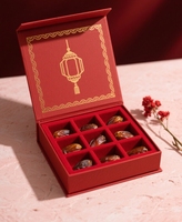 Boîte-cadeau de palmier de date d'événement de Ramadan de compte à rebours de 30 jours avec l'emballage de dattes de noix de coco de cadeau de souvenir d'artisanat d'estampage d'or