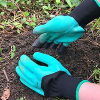 Gants de jardin avec griffes Gants de travail imperméables et sûrs pour creuser, planter, désherber, élagage des roses