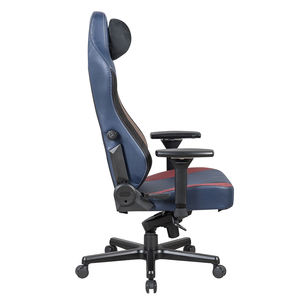 <span class=keywords><strong>Chaise</strong></span> de jeu inclinable pour ordinateur de luxe haut de gamme avec logo personnalisé, grande et haute, avec accoudoirs 4D bleus - Product Image 4