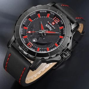 Reloj <span class=keywords><strong>NAVIFORCE</strong></span> <span class=keywords><strong>9122</strong></span> de Lujo para Hombre, Marca Deportiva, Correa de Cuero, Resistente al Agua, Reloj Analógico Digital para Hombre, Reloj Masculino - Product Image 1