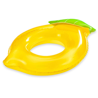 Bouée de piscine gonflable en PVC épaissi en forme de citron, durable, pour adultes et enfants, jouet de fête estivale