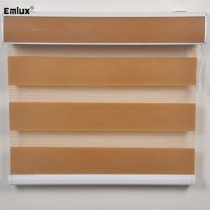 Persianas Enrollables de Lujo Eléctricas Automáticas con Control por Voz Alexa, Protección UV, 100% Opacas, Resistentes al Viento, de Doble Capa, Tipo Zebra, con Batería - Product Image 3