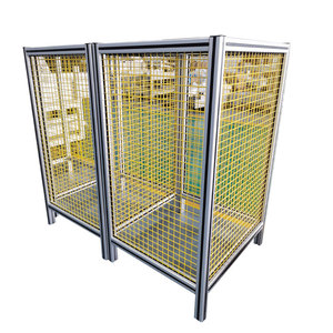 Perfil de Aluminio para Valla, Aleación 6063, Extrusión Anodizada, Protección Multiusos, Malla de Aislamiento para Taller, Marco de Protección para Robots - Product Image 1