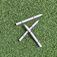 SwingPerfect - Juego de 100 Tees de Madera para Práctica de Golf, 70 mm, para Alineación, Línea de Inicio, Ejercicios de Putt, Compatibles con Tapetes de Golf, Ayuda para el Entrenamiento